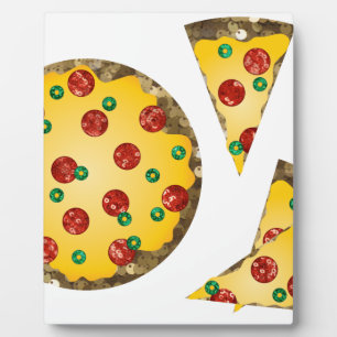 Plaque Photo pizza à paillettes