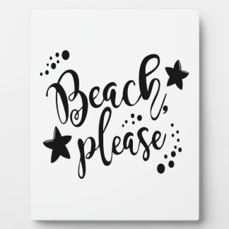 Plaque Photo Plage
