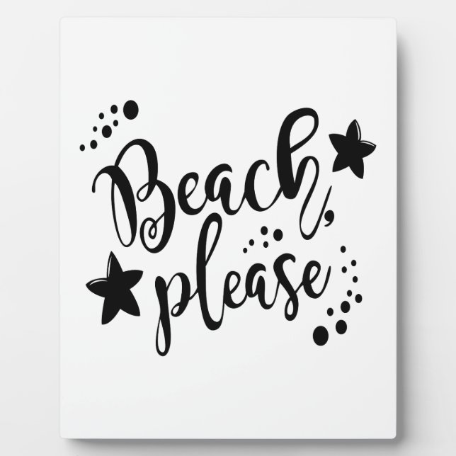 Plaque Photo Plage (Devant)