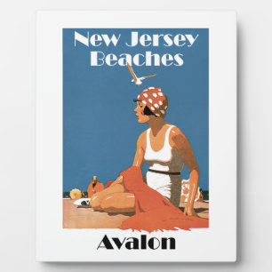 Plaque Photo Plages du New Jersey ~ Avalon