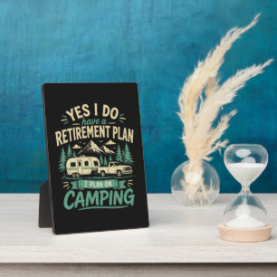 Plaque Photo Plan de retraite de camping
