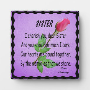 PLAQUE PHOTO PLAQUE-SOEUR