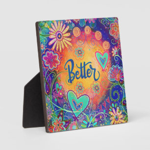 Plaque Photo Plate-forme d'inspiritisme floral meilleur