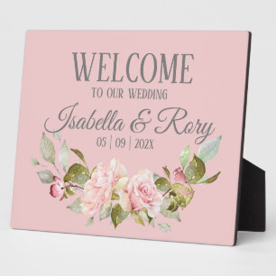 Plaque Photo Plutôt Pale Violet Rose rose Roses Mariage Tableto