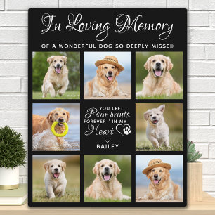 Plaque Photo Poète Memorial Chien perte cadeau cadeau personnal