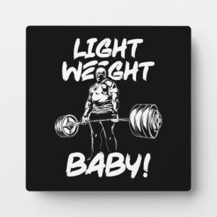 Plaque Photo Poids léger bébé - Gym entraînement Motivationnel
