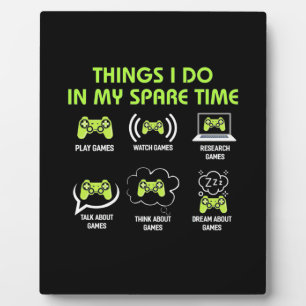 Plaque Photo Poison gamer Things Gamer Do In My Spare Time