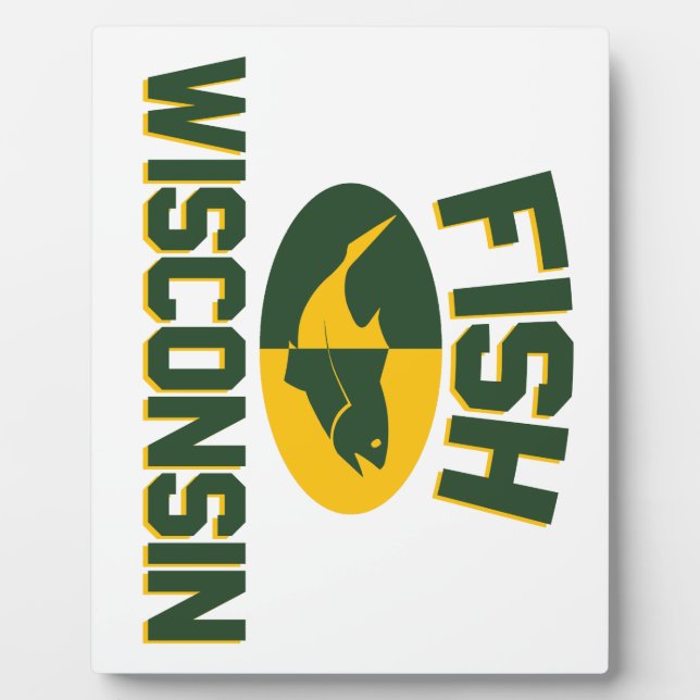 Plaque Photo Poisson Wisconsin (Devant)