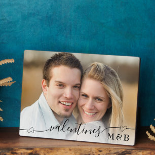 Plaque Photo Police décorative romantique Valentines Monogramme