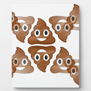 Plaque Photo poop emojis