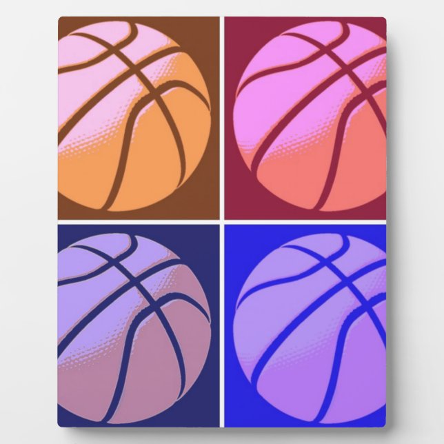 Plaque Photo Pop Art Basket (Devant)