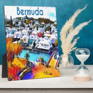 Plaque Photo Pop Art Bermudes