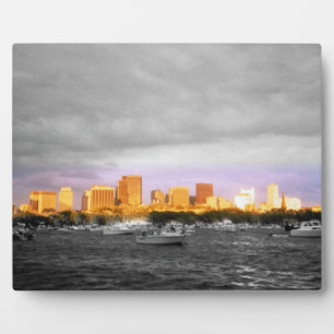 Plaque Photo Port de Boston