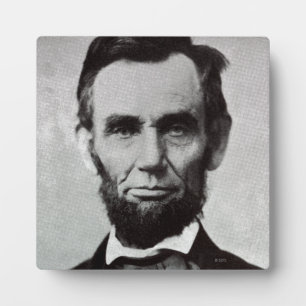 Plaque Photo Portrait d'Abe Lincoln 2