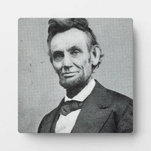 Plaque Photo Portrait de Abe Lincoln 1