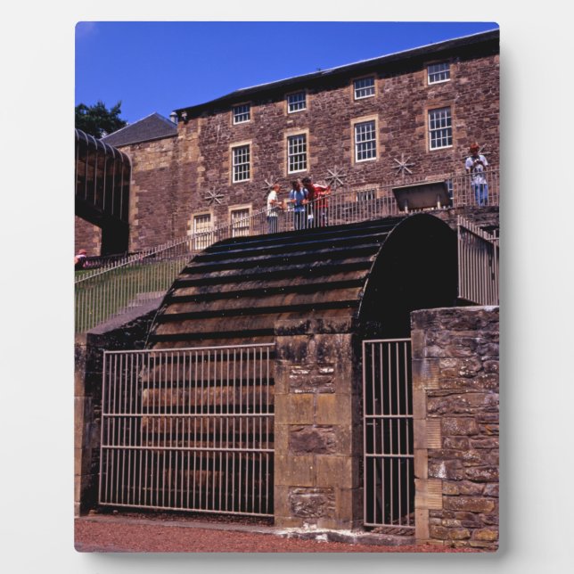 Plaque Photo Poster de carte postale New Lanark Scotland (Devant)