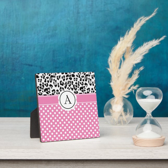 Plaque Photo Pots de filles et animaux imprimer monogramme (Insitu)