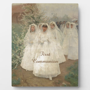 Plaque Photo Première communion