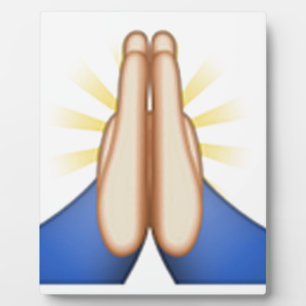 Plaque Photo prier émoji