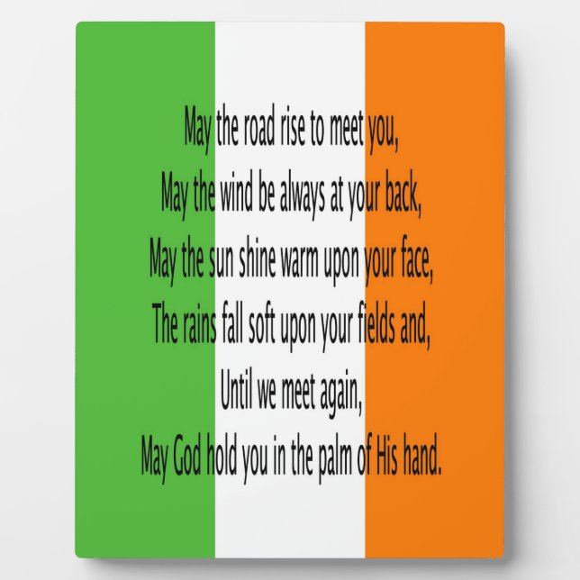 Plaque Photo Prière irlandaise de seins (Devant)