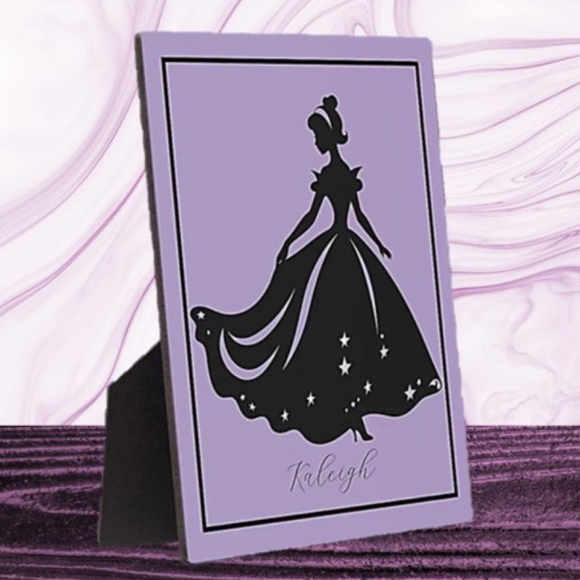 Plaque Photo Princesse Magique Sillouette Impression personnali (Créateur téléchargé)