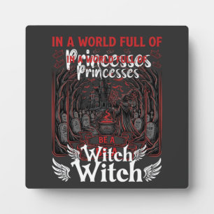 Plaque Photo Princesses Soyez Sorcière Halloween Château Chaudr