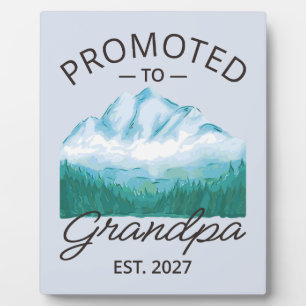 Plaque Photo Promu Grand-père Estimé 2027 Nouveau Papa VI