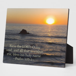 Plaque Photo Psaume 103:1