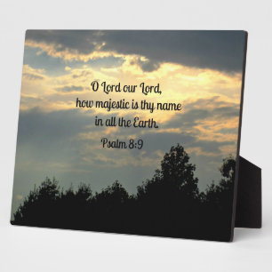 Plaque Photo Psaume 8:9