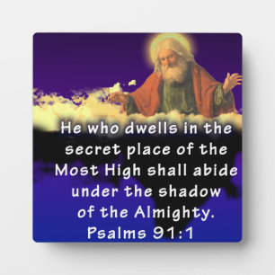Plaque Photo Psaumes 91:1
