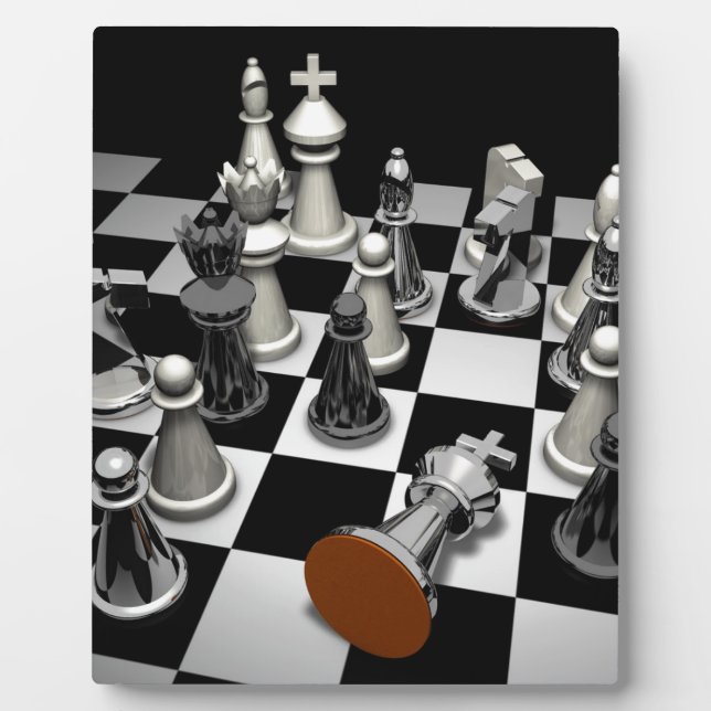 Plaque Photo Puzzle d'échecs (Devant)