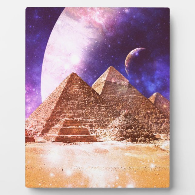Plaque Photo Pyramides spatiales (Devant)