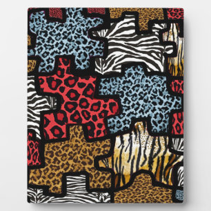 Plaque Photo RAB Rockabilly Impression Animale Puzzle