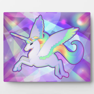 Plaque Photo Rainbow Alicorn
