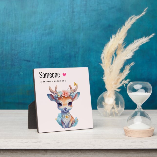 Plaque Photo Rappel d'amour avec un mignon bébé cerf (Insitu)