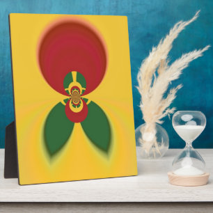 Plaque Photo Rasta Colours Art Abstrait Imprimer