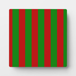 Plaque Photo Rayures Vertes et Rouges Toksie Turbie 