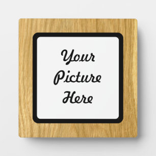Plaque Photo Real Scanned Crown Cut Oak Veneer