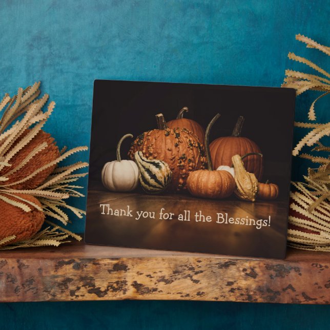 Plaque Photo Récolte d'automne | Merci Pour Toutes Les Bénédict (Côté)