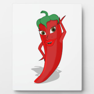 Plaque Photo Red Hot Pepper Diva