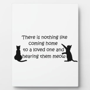 Plaque Photo Rentrer chez vous chez un chat