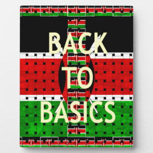 Plaque Photo Retour aux bases : Kenya Drapeau Thème de la cultu