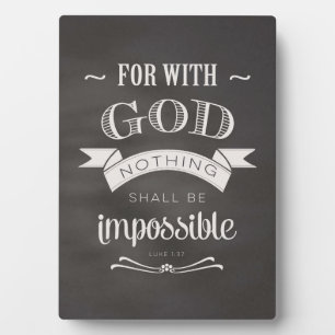 Plaque Photo Rien n'est impossible