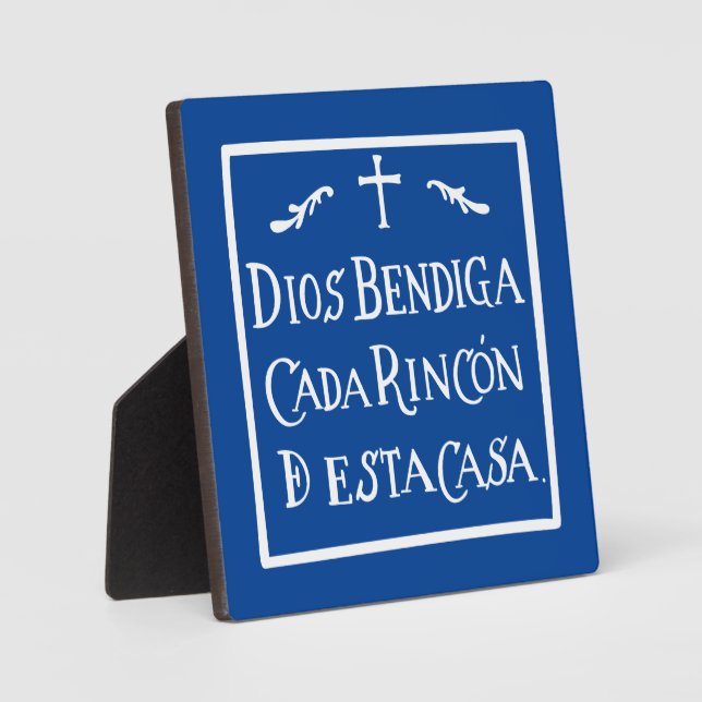 Plaque Photo Rincon de Dios bendiga (Recto)