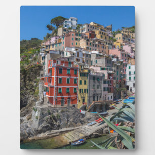 Plaque Photo Riomaggiore Cinque Terre Ligurie Italie