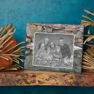 Plaque Photo Rock Wall Reflections Pond Ajouter Votre Propre Ph