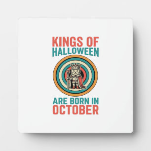 Plaque Photo Rois d'Halloween octobre Anniversaire Vintage Shir