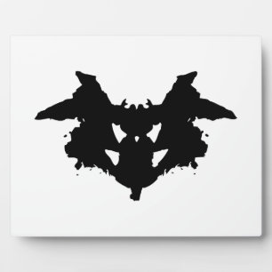 Plaque Photo Rorschach Inkblot