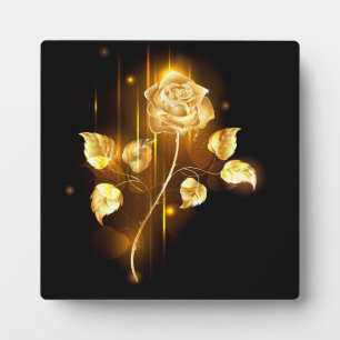 Plaque Photo Rose d'or ( rose d'or )