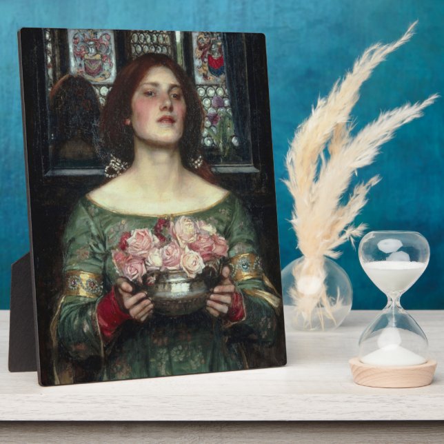 Plaque Photo Rosebuds par John William Waterhouse (Côté)